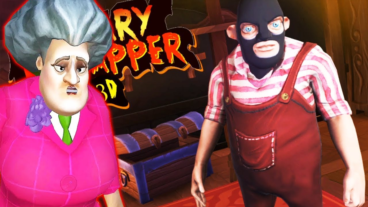 Муж Бабки Учительница Мисс Ти ВОРУЕТ ДЕТЕЙ! - Scary Teacher 3D Scary Kidnapper 3D