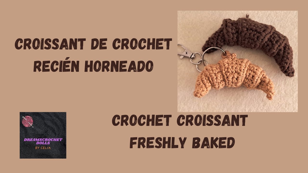 Cómo Tejer un Mini Croissant a Crochet | Amigurumi Fácil en 1 Hora