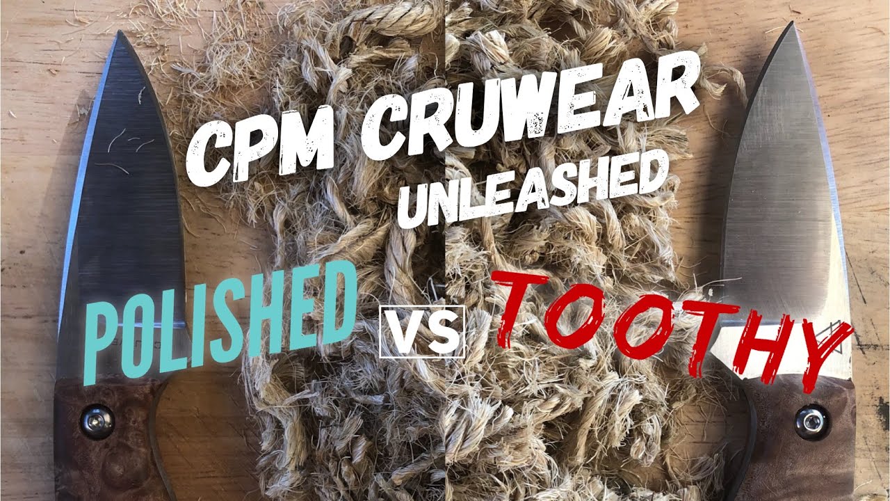 CPM Cru: сохранение кромок: полированные и зубчатые