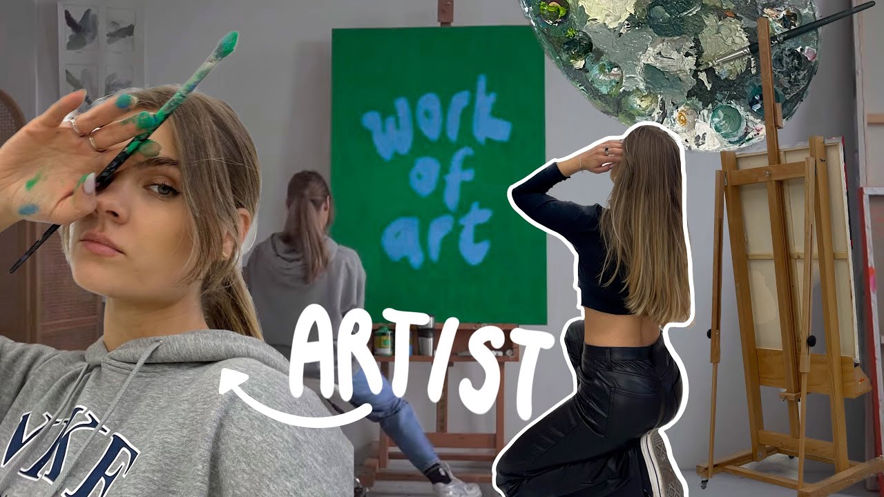 An diesem Bild habe ich 1 Monat gemalt! (Art Vlog 02) // I’mJette