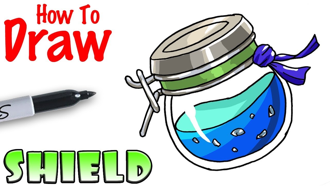 How to Draw Shield Potion | Fortnite