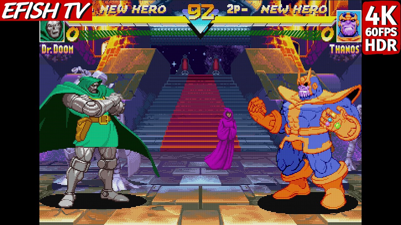 Doctor Doom vs Thanos (Hardest AI) - Marvel Super Heroes
