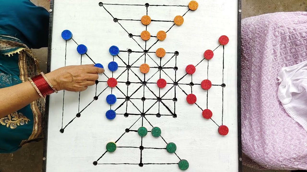 Classic Board Games (Bead 12) -  Red Vs Orange Vs Blue Vs Green 