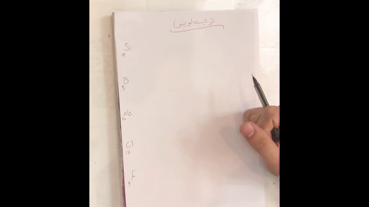 رمز لويس ، كيمياء الصف الثالث متوسط  🔬