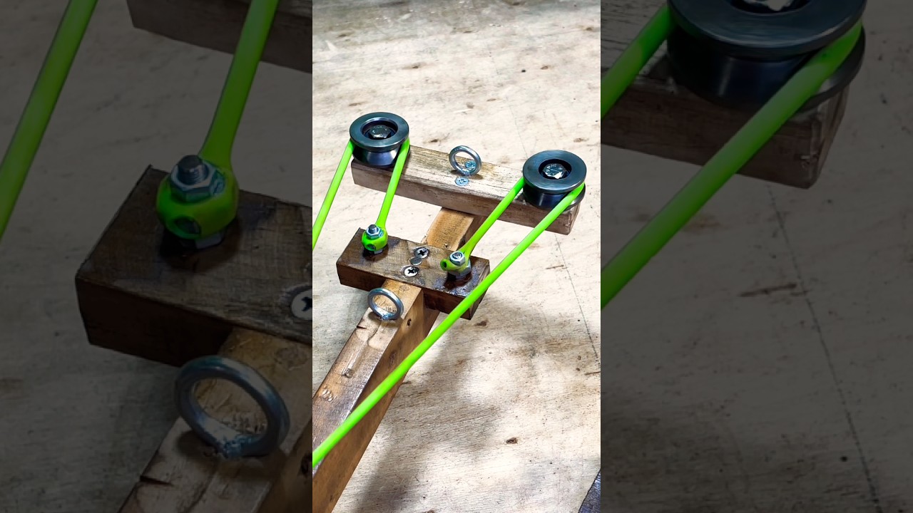 Simple idea #easytools #mydiystyle # Craft design # Unique knot # Rollers support # For Crossbow