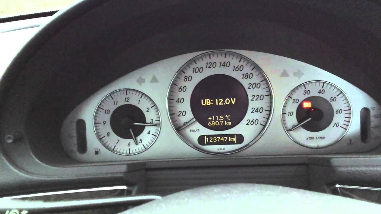 Мерседес е класс w211 как проверить уровень масла в Мерседесе w211