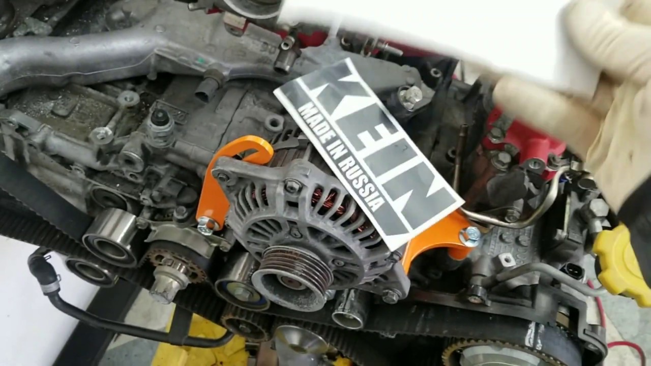 GC Impreza v7 EJ207 Swap - Part 3. Kein alternator relocate kit install.