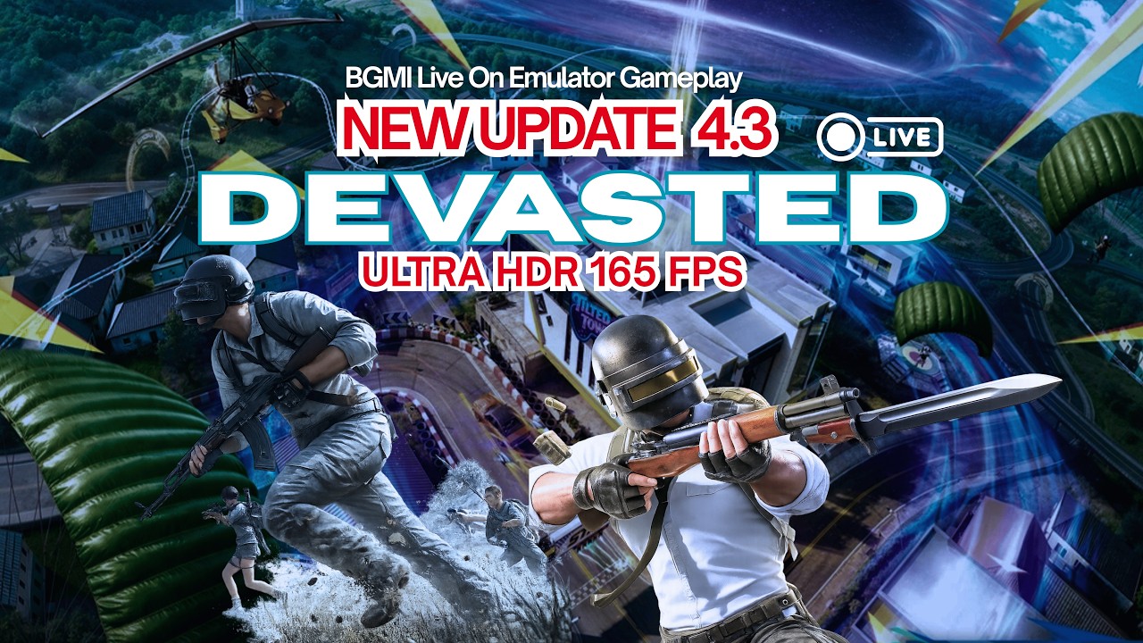 BGMI 4.3 UPDATE ULTRA HDR 165 FPS GAMEPLAY DEVASTED LIVE