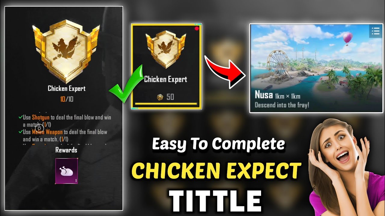 Easy To Complete CHICKEN EXPERT TITTLE In Bgmi Pubg | Chicken Expert Achievement Kaise Complete Kare