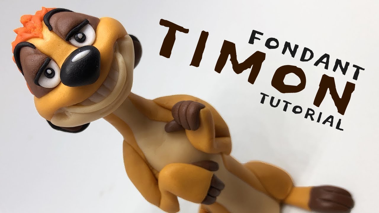 Timon - The Lion King | fondant animals tutorial