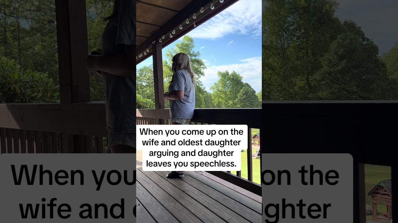 Старшая дочь лишила нас дара речи.