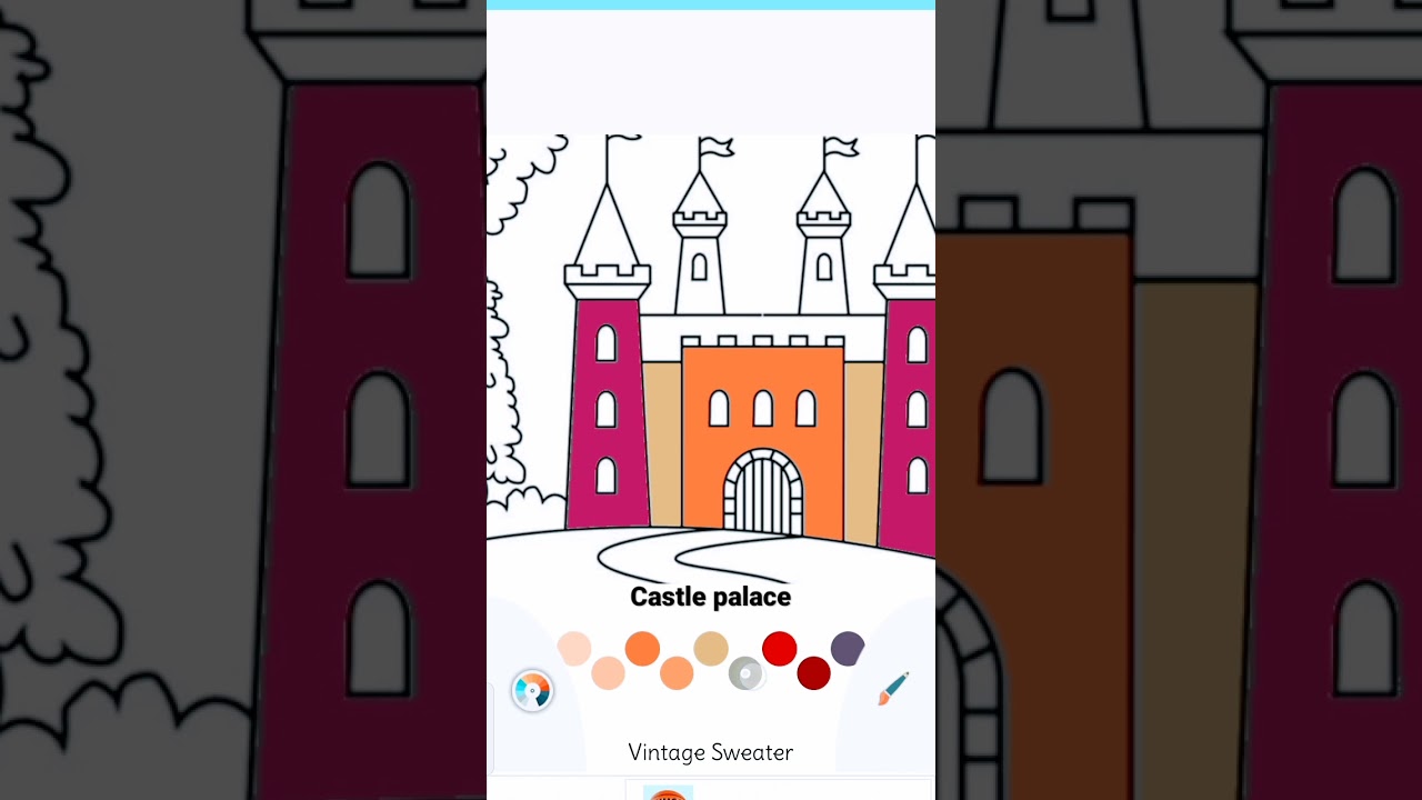 How to drawing Castle palace PART2 