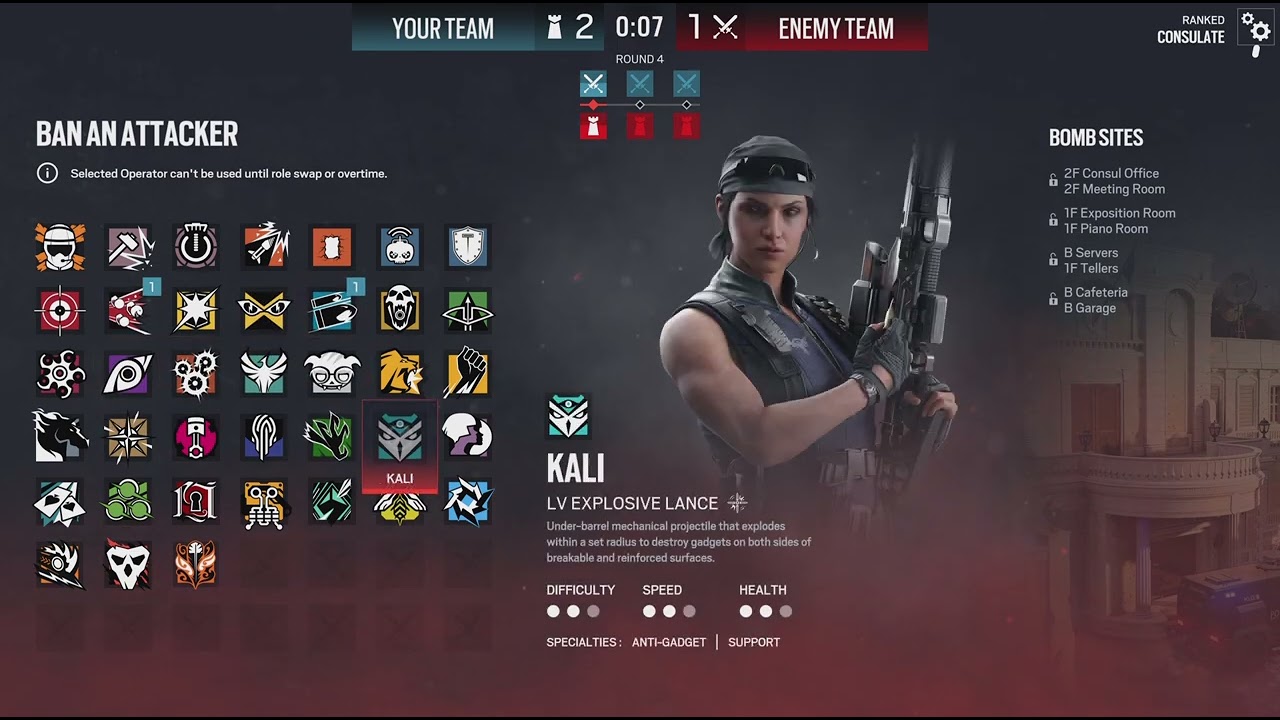 Tom Clancy's Rainbow Six Siege Mvp Ranked Consulate with Azami