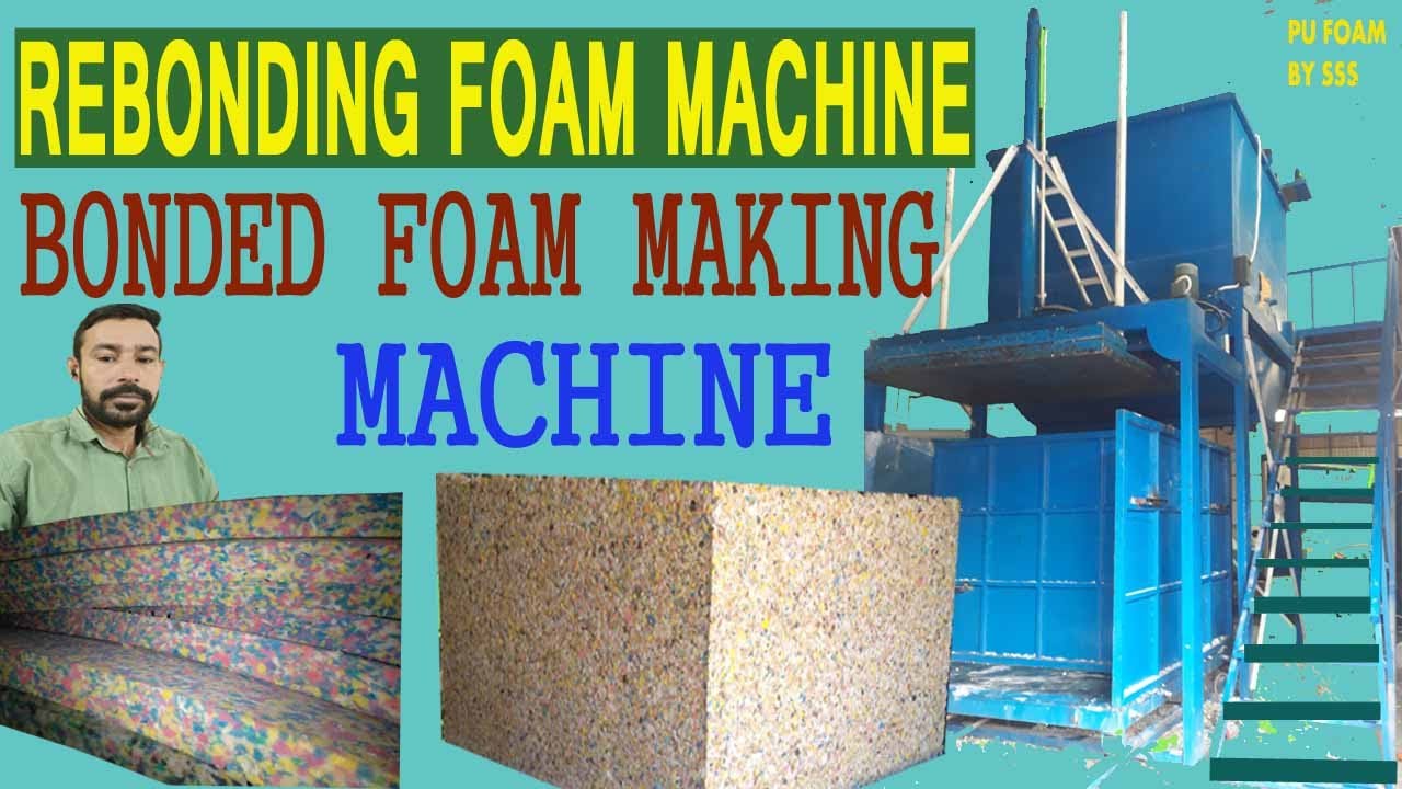 Bonded Foam Manufacturing Process // How To Make Rebonded Foam #boundedfoam