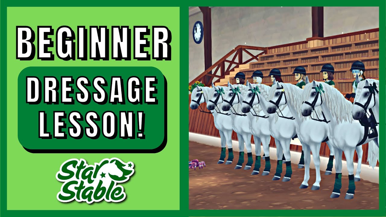 Inside a Beginner Dressage Lesson! Star Stable Dressage 💚
