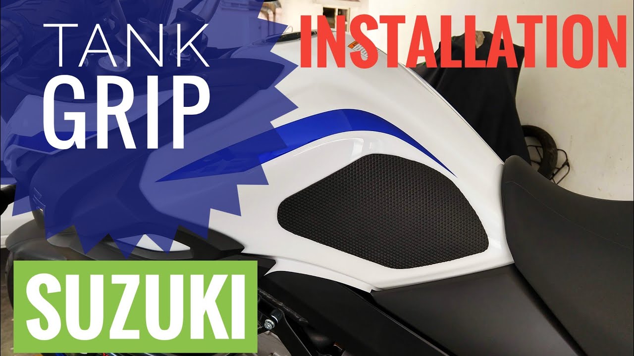 #DIY TANK GRIP INSTALLATION ON A SUZUKI VSTROM 650XT || Tank Pad / Stomp Grip