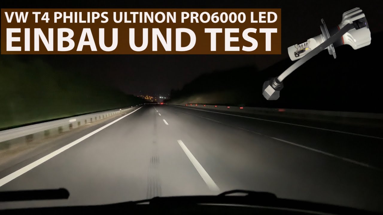 VW T4 Philips Ultinon Pro6000 LED Einbau und Test