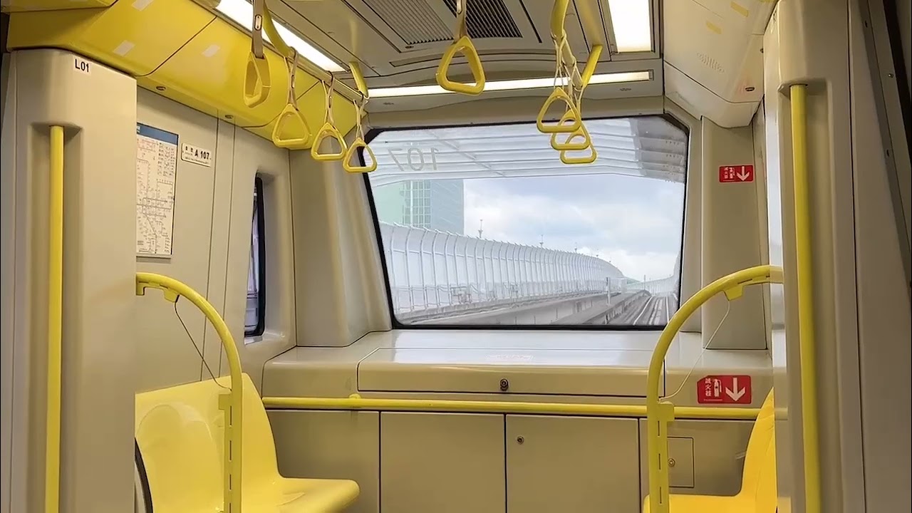 20251103@新北捷運環狀線往Y07大坪林站方向列車行駛Y20新北產業園區站~Y19幸福站後方展望路程景(@北捷寶寶親自拍攝)