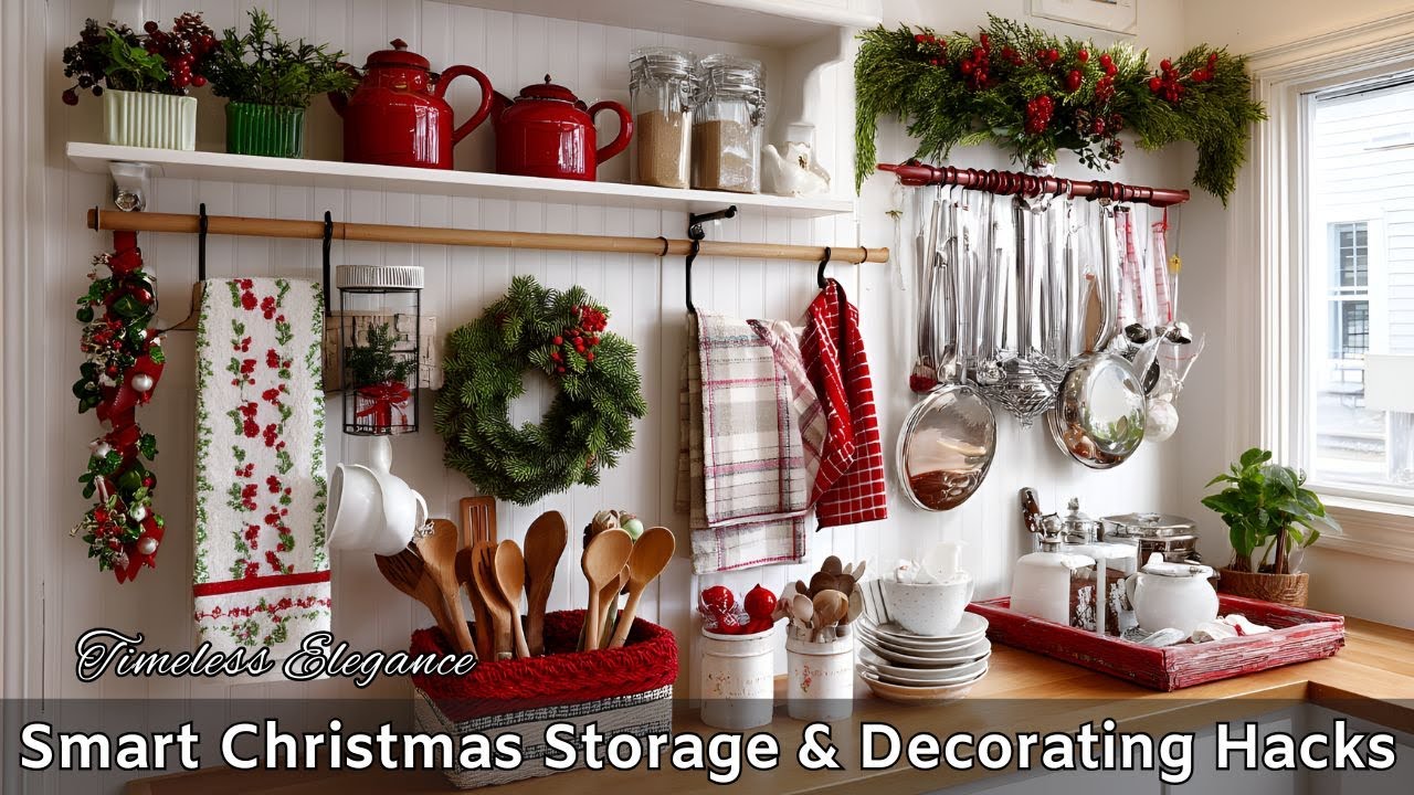 15 Genius Christmas Organization: Transforming Your Small Kitchen Into a Christmas Wonderland