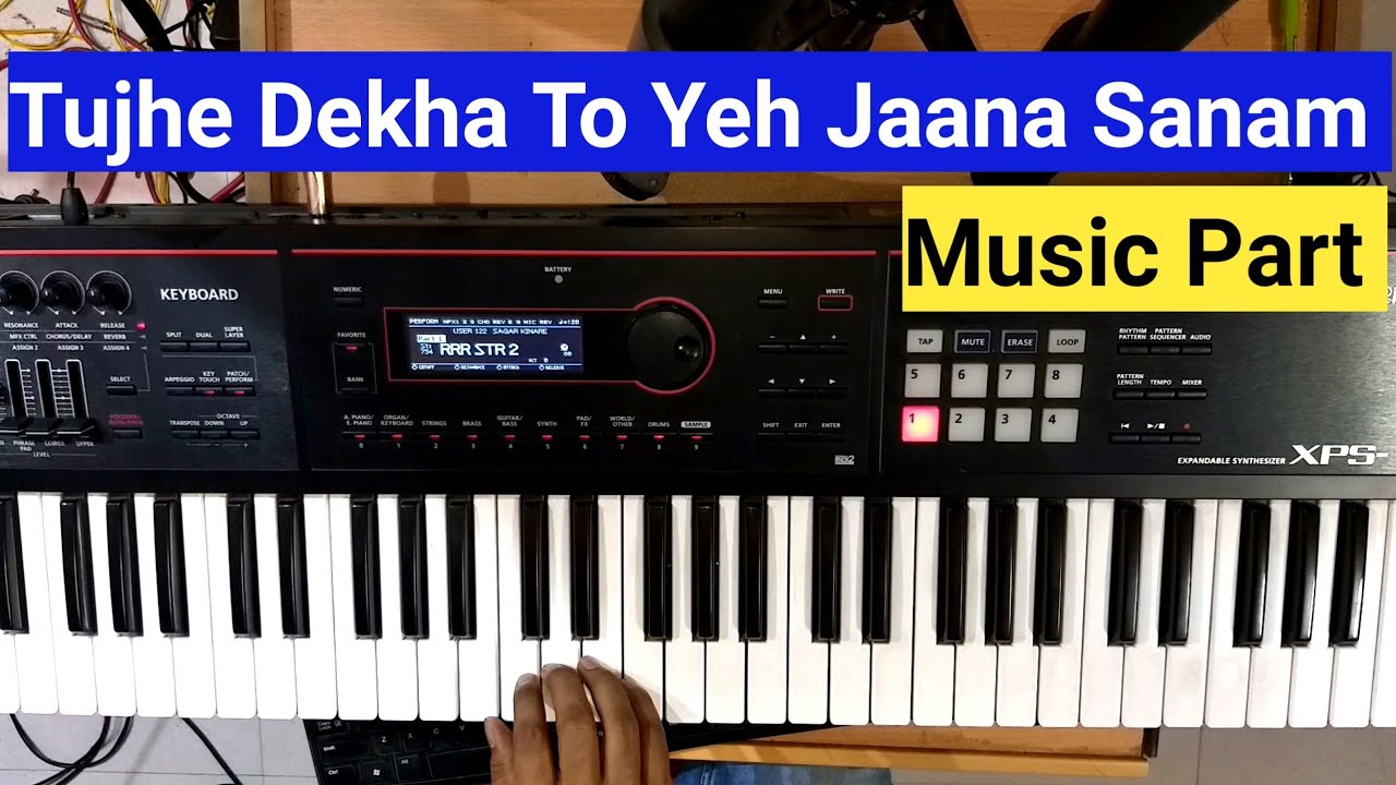 Tujhe Dekha To Yeh Jaana Sanam | Music Part | Tutorial | Rinku Khan