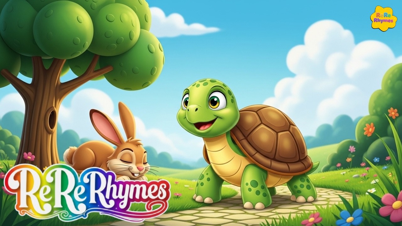 The Tortoise and the Hare 🐢🐇 | Nursery Rhymes Story for Kids | Moral Story