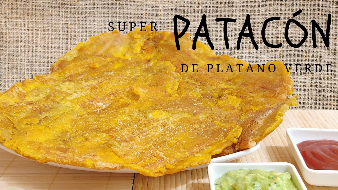 😋🧂👩🏻‍🍳PATACÓN DE PLATANO VERDE - SÚPER PATACON/ tostón #desdecasaconjuly👩🏻‍🍳🧂😋