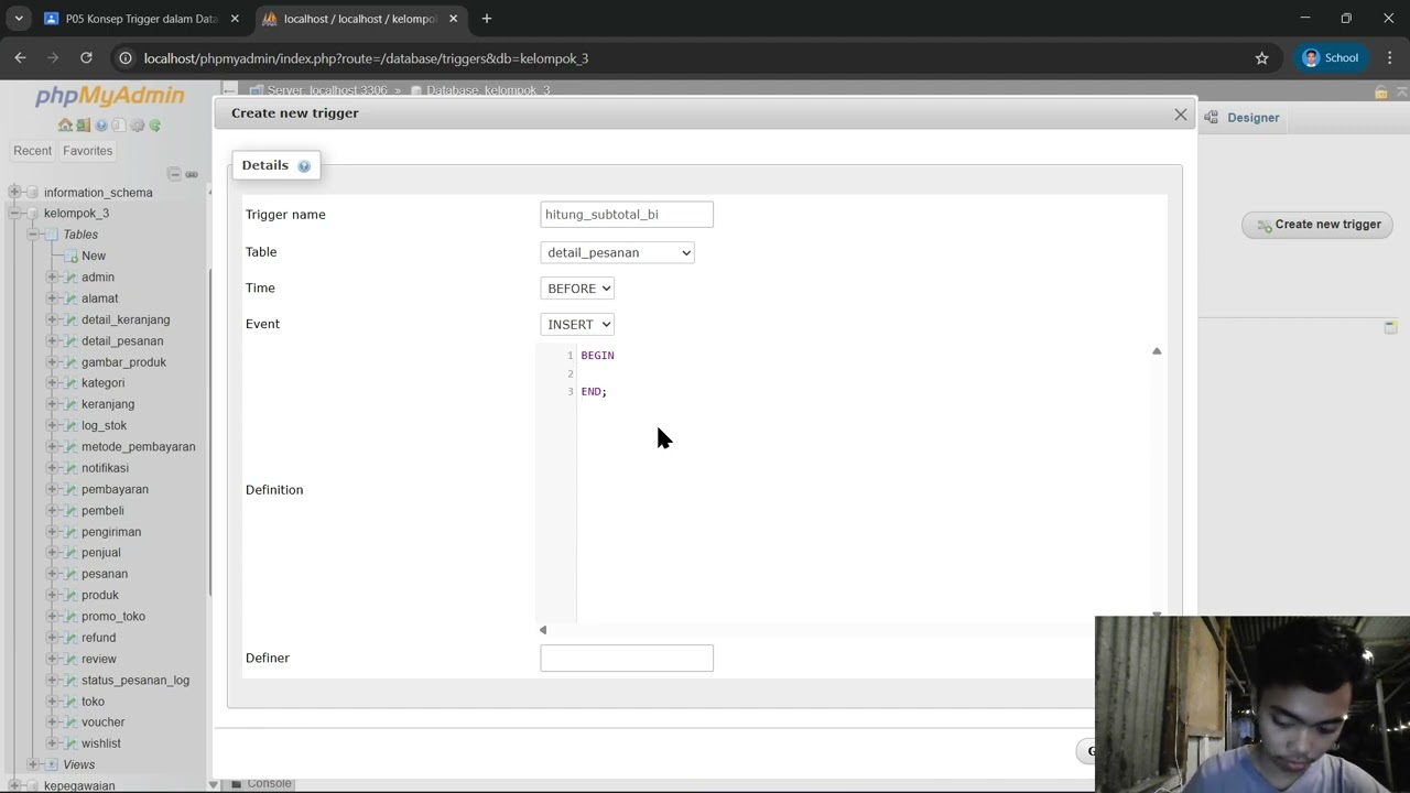 P05  Konsep Trigger dalam Database