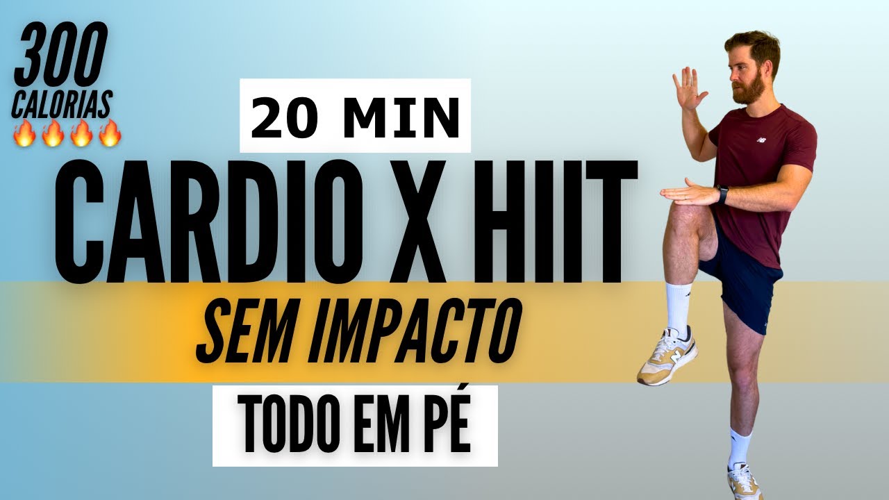 Treino em pé para chapar a barriga - Sem impacto - sem equipamentos, em casa, 20 MINUTOS