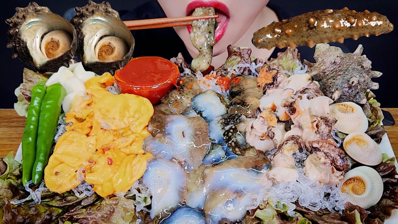 ASMR ASSORTED SEAFOOD 해산물 모둠 먹방 EATING SOUND MUKBANG