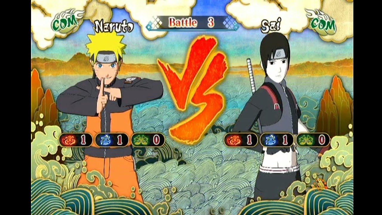Naruto Com vs Sai Com [ PS3 ]