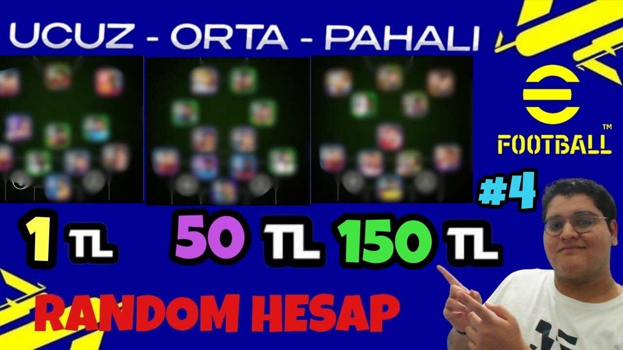 UCUZ ORTA PAHALI RANDOM HESAP SATIN ALIP HESAPLARI İNCELEDİM  4. Bölüm (eFootball 2025)