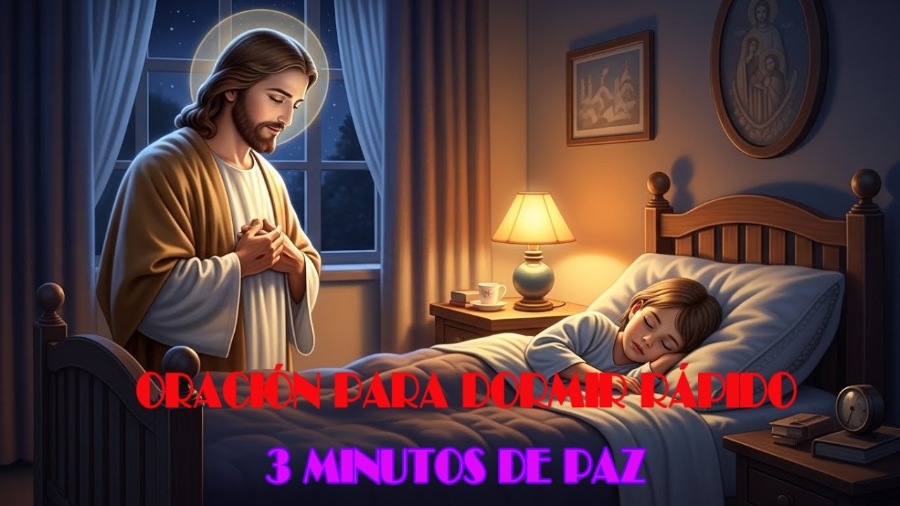 [4K] ORACIÓN PARA DORMIR RÁPIDO — 3 MINUTOS DE PAZ