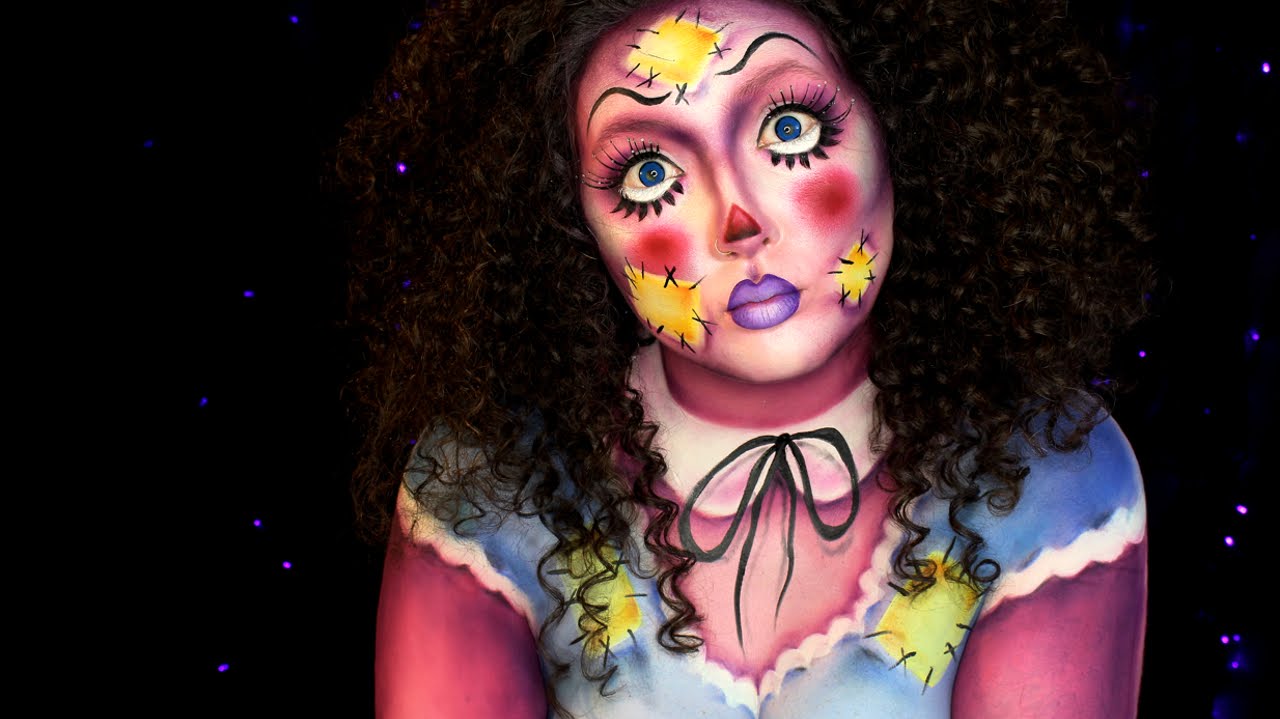 Rag Doll Halloween Makeup Tutorial