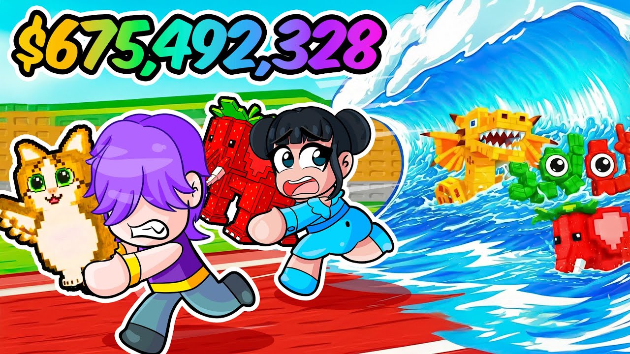 ZOEY y YO CONSEGUIMOS BRAINROTS INFINiTOS en ESCAPA DEL TSUNAMI