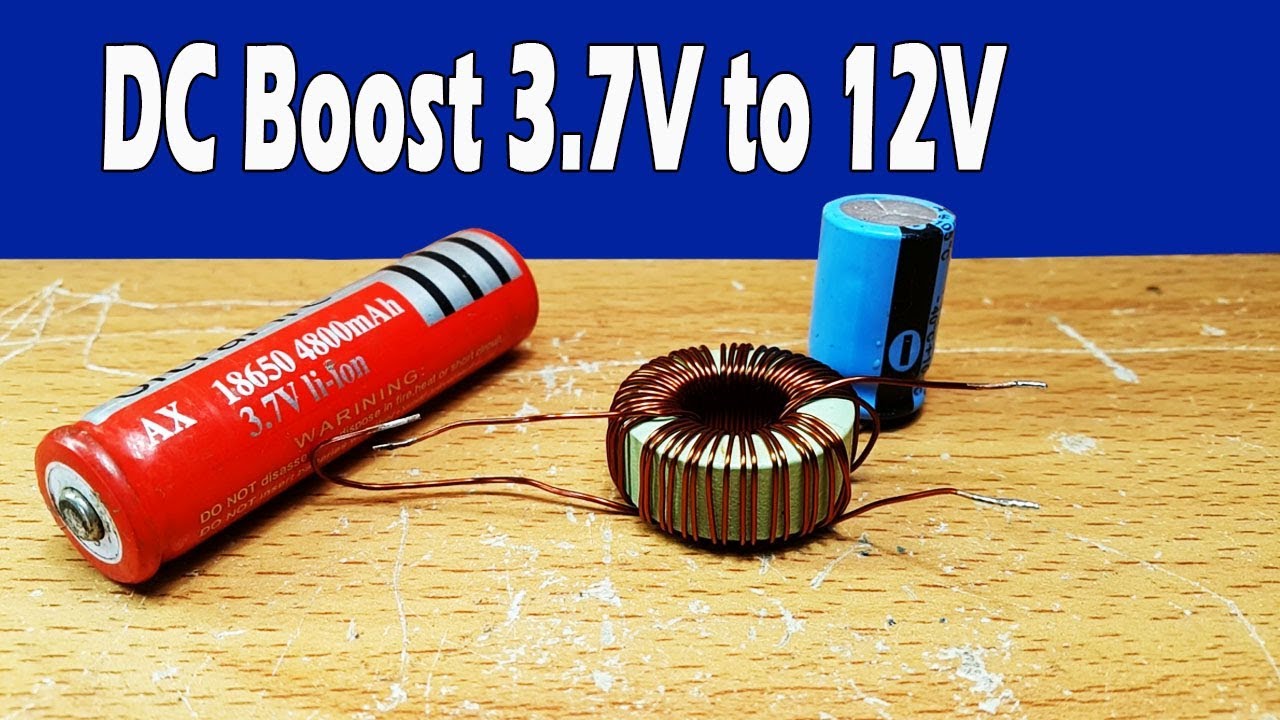 My testing booster  3.7V to 12V-13.7V DC converter