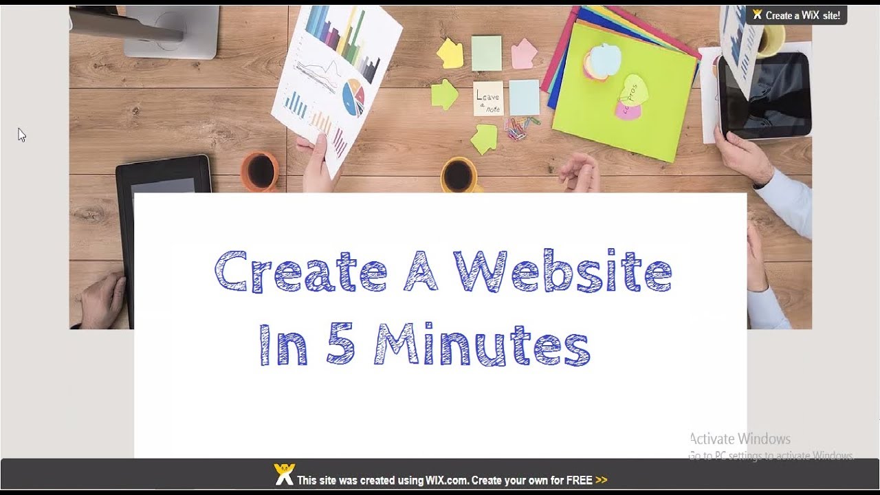 How To Make A Website In 5 Minutes With WIX Website Builder By Drag and Drop