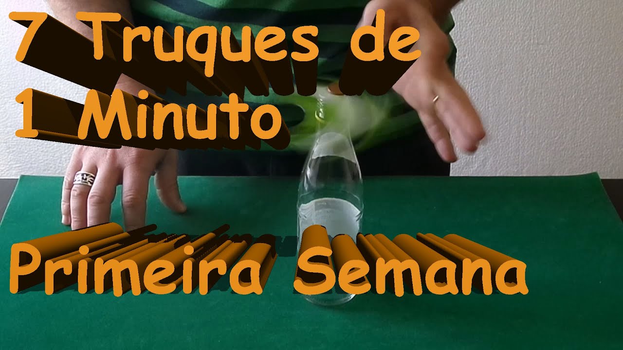truque de bar em um minuto primeira semana