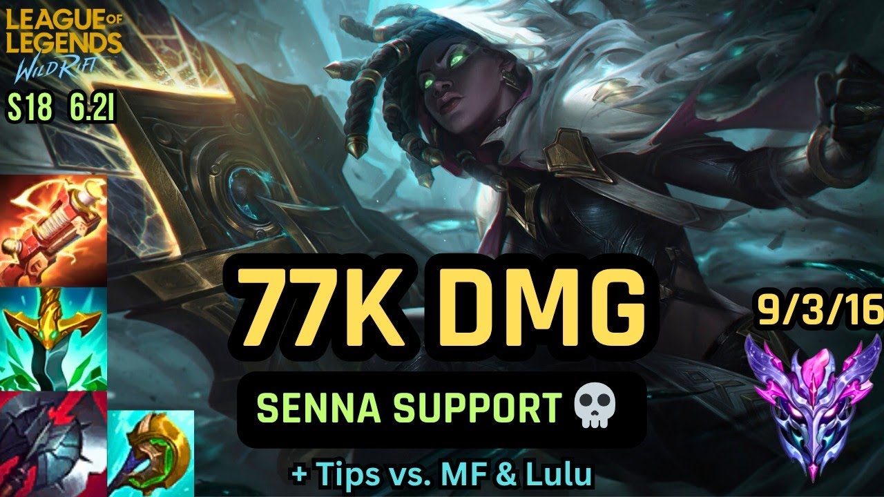 Wild Rift Senna Support Solo Carry – 77K DMG MADNESS! 💀