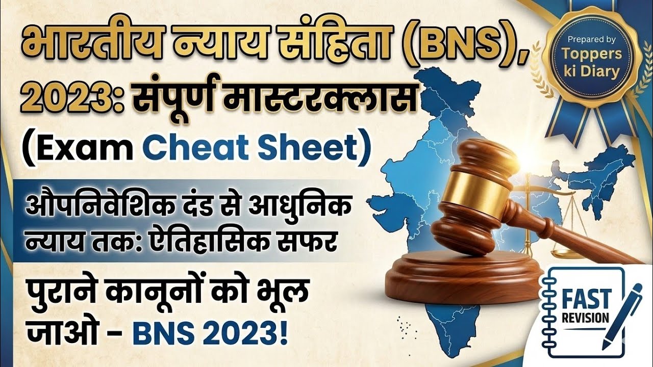 UPSI 2026: मूलविधि (BNS) | महत्वपूर्ण धाराएं याद करें Tricks से 🔥 | BNS Full Introduction