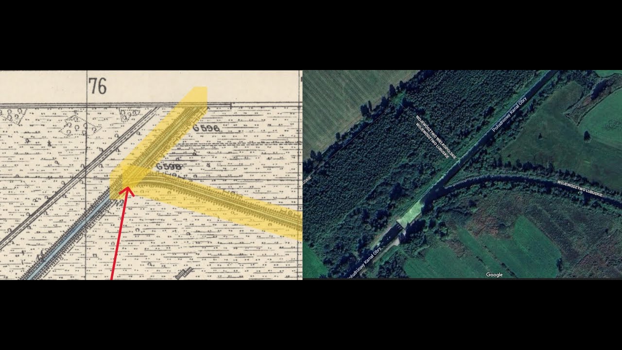 Dawna granica polsko-niemiecka  na Południowym Kanale Obry, na p&oacute;łnoc od wsi Łupice #grenzen