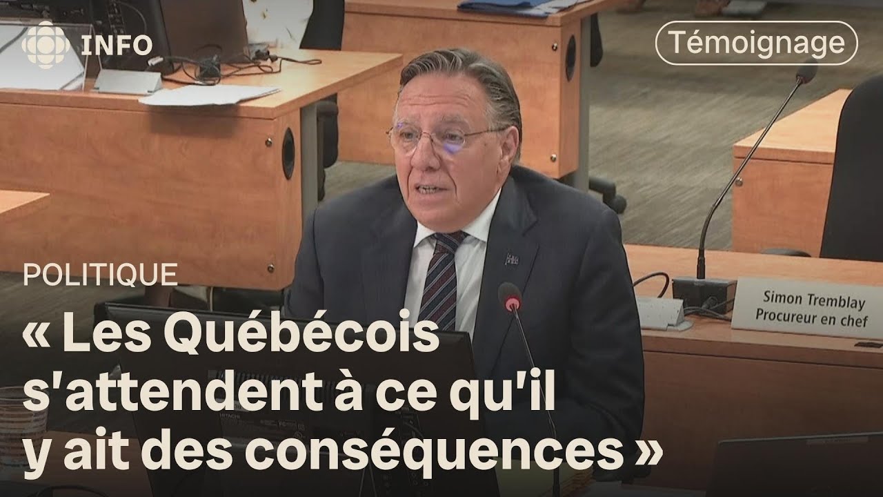 SAAQclic : la déclaration finale de François Legault à la commission Gallant (en intégralité)