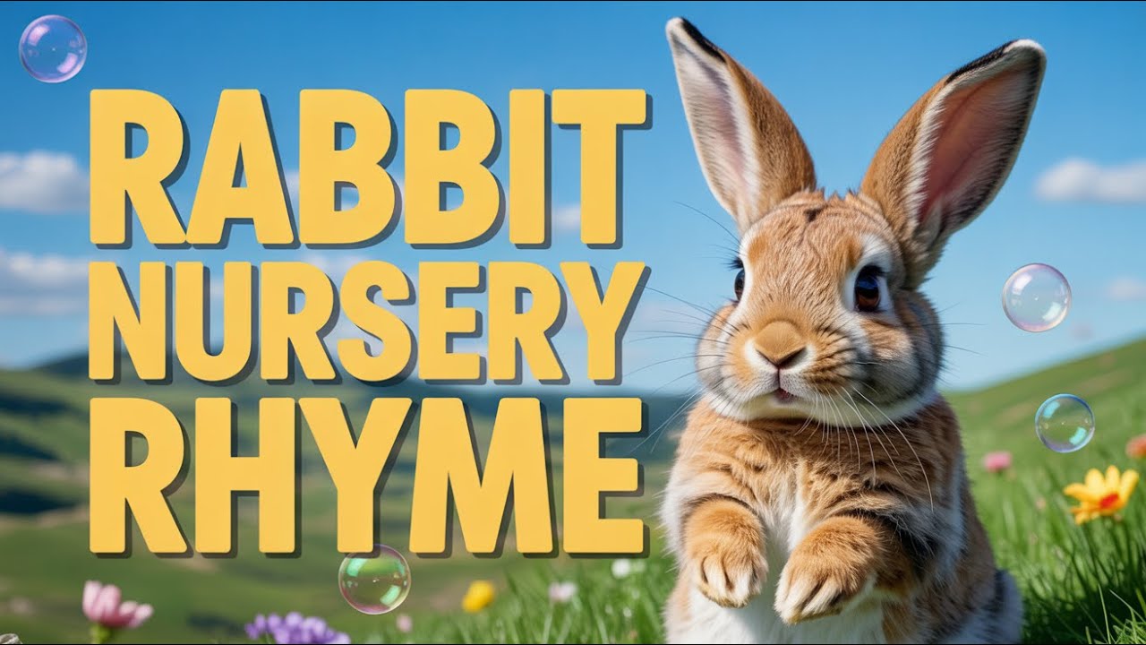 Bunny Song for Children | Cute Rabbit Nursery Rhyme and Funny Bunny Hop Hop Songs