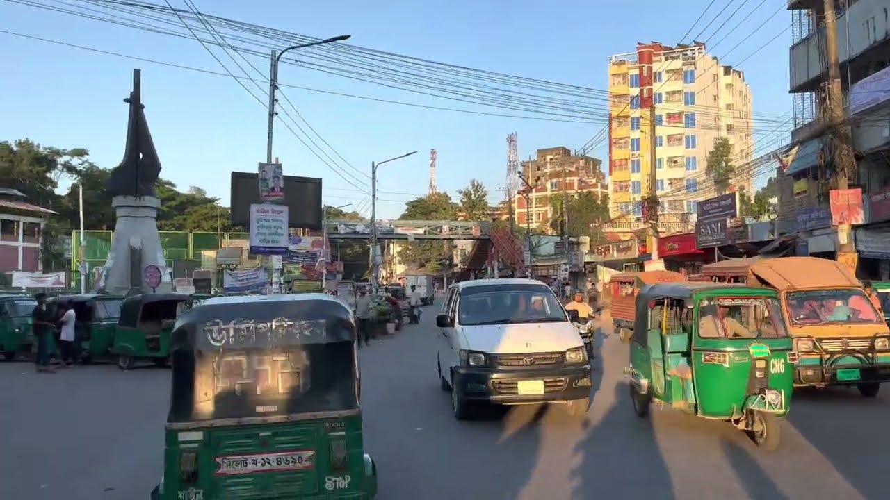Amborkhana l Chowhatta l Zindabazar l Mirabazar l Shibgonj l Tilagor to East Shahi Eidgah l 4K