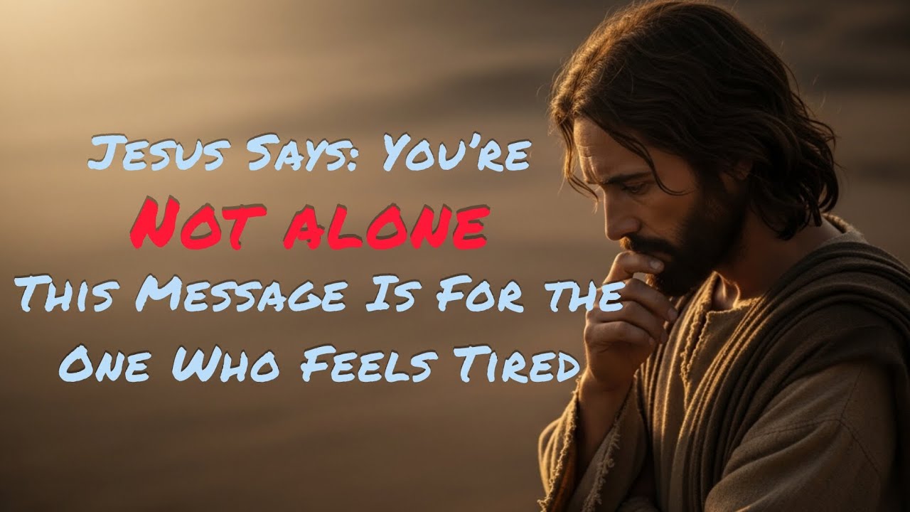 🛑Jesus Says: You’re Not Alone—This Message Is For the One Who Feels Tired  #jesus #godsays 