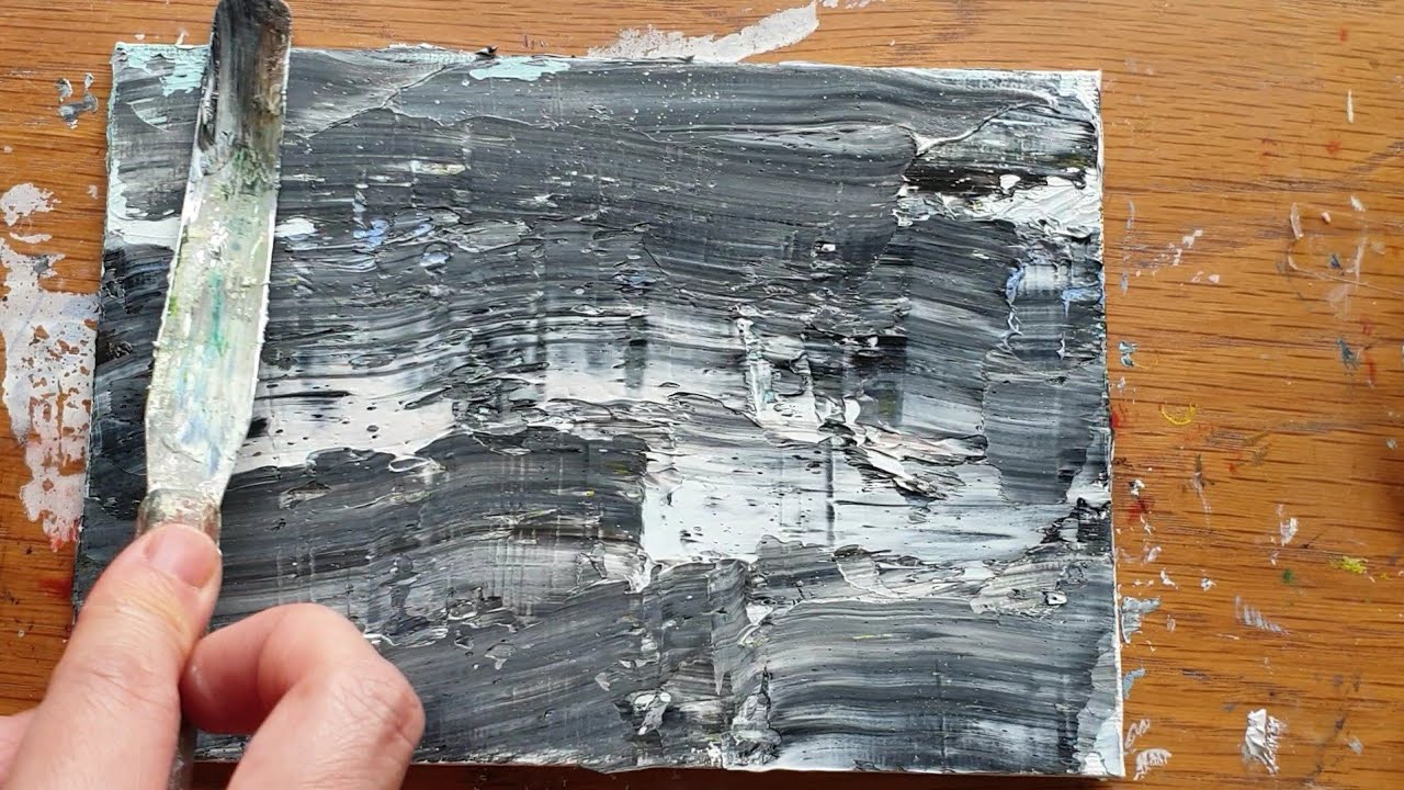 [유화 배우기] 유화 그림 지워 볼까요? 유화 켄버스 다시 쓰기, How to reuse oil paint