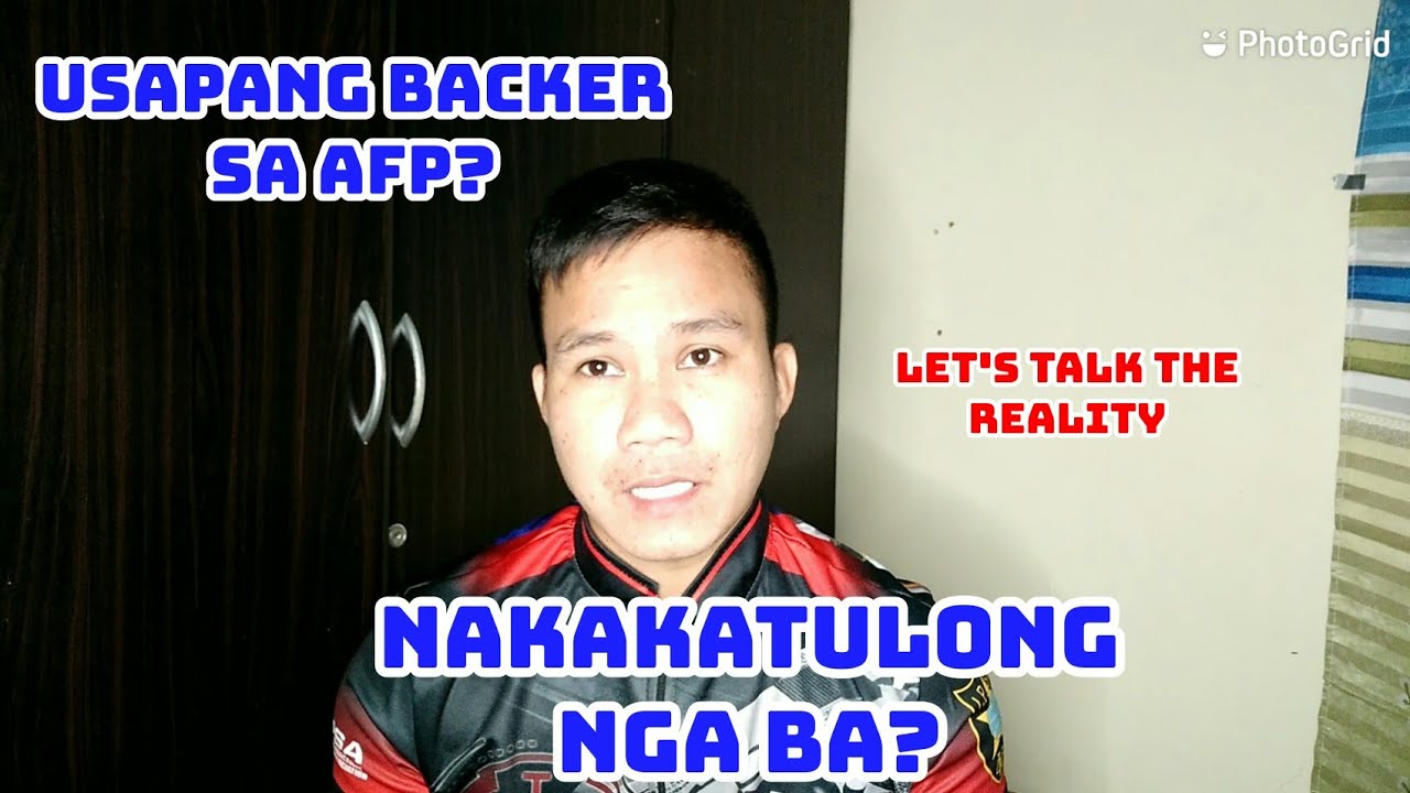 Usapang Backer nakakatulong nga ba sa pag aaply sa AFP| JRBAT
