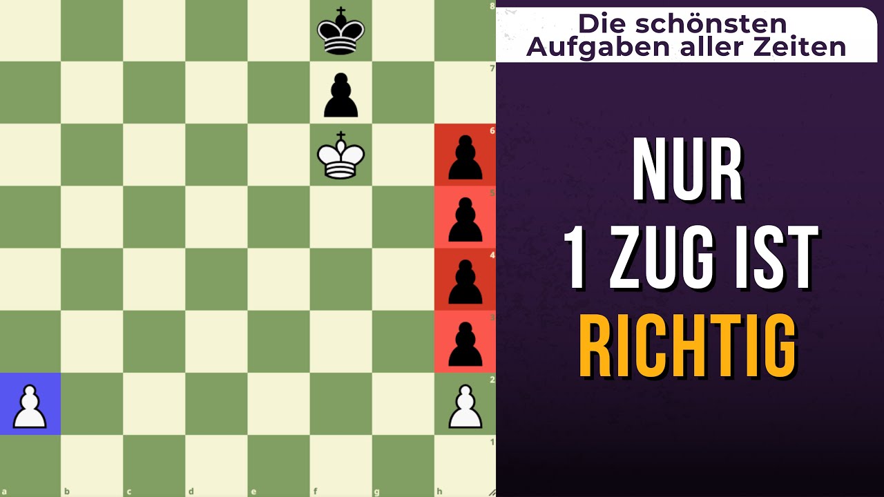Klassisches Schachproblem, das fast jeden täuscht