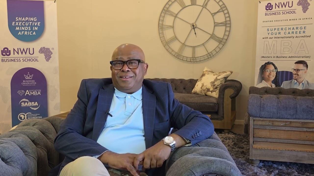 Lyndon Barends at the NWU Business School's MBA Study School