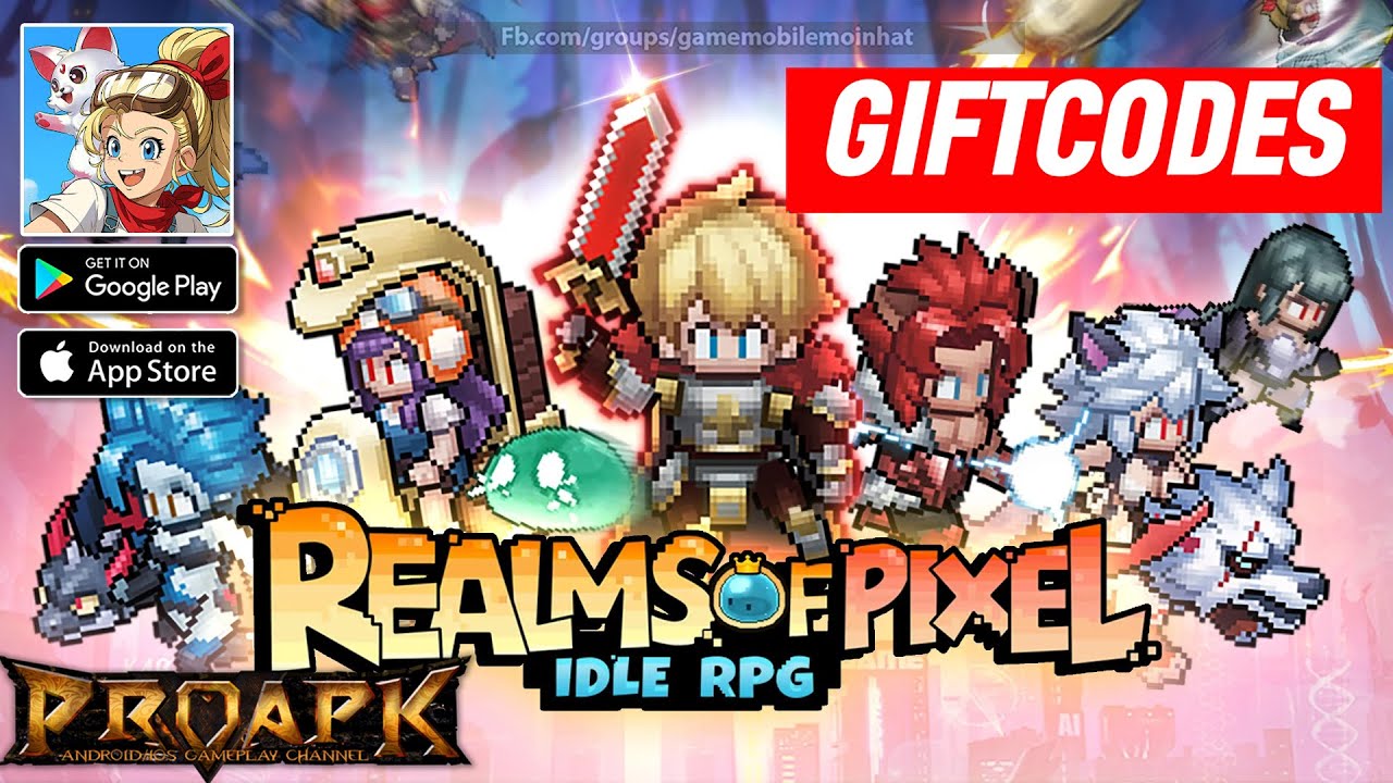 Realms of Pixel: Idle RPG Gameplay Android / iOS (Official Launch SEA) + Gift Codes 🎁🎁🎁