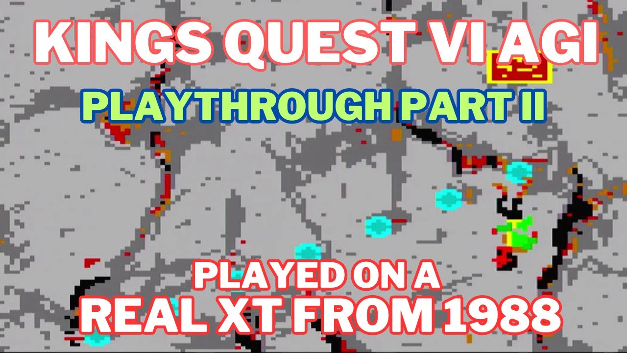 Kings Quest 6 AGI - Part 2 - Played on a REAL XT 8088 from 1988